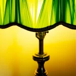 Green Pleated Lamp