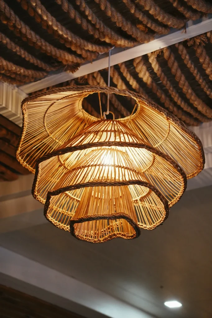 Rattan Chandelier